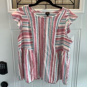 Lee Women's Multicolor Striped Blouse